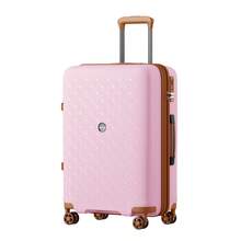 Carry On Suitcase Small 20 Inch Cabin Luggage Medium 24 Inch Large 28 Inch PP Hard Shell Expandable Lightweight TSA Lock Cup Holder 3 Piece Set Pink - Pink - View 13