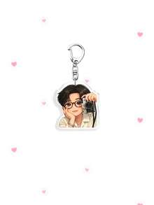 1/6pcs Arirang Album Cartoon Acrylic Keychain, Character Bag Charm, Suitable For ARMY Fans, Couple Gifts And Party Favors - Multicolor - View 17