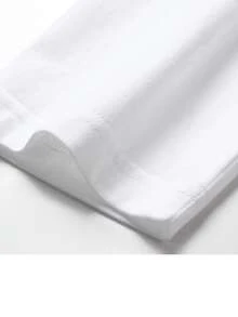Camiseta de manga corta para hombre, 100% algodón, con diseño de "guitarra" para amantes de la música, top elegante y minimalista, tela de algodón puro para mayor comodidad y transpirabilidad. - Blanco - Ver 5