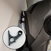 1/2 Set PETG Material Motorcycle Helmet Hooks, Bicycle Helmet Wall Mount, Easily Supports Full Face Helmets, Easy Installation, Multi-Hole Design For Storing Various Items, Suitable For All Motorcycle And Bicycle Enthusiasts, Home Storage Hooks, Garage Storage Hooks - Multicolor - View 1