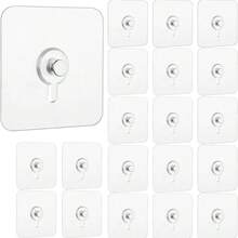 No-Drill Photo Frame, Adhesive Hook, Waterproof And Oil-Resistant Hook, For Decoration And Bathroom, Kitchen And Office - One Size - View 2