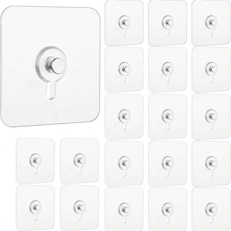 No-Drill Photo Frame, Adhesive Hook, Waterproof And Oil-Resistant Hook, For Decoration And Bathroom, Kitchen And Office