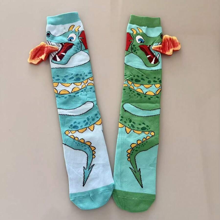 3D Fun Kids' High-Top Socks, One Size, Random Colors, Boy Or Girl MI 3D - A12 - View 1