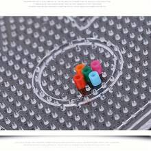 6/8pcs Large Transparent Perler Beads Board - DIY Craft Supplies - Plastic Material - Perfect For Jewelry Making And Handmade Projects - Large Transparent 2.6mm Fused Bead Plate - View 8