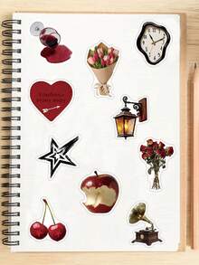 50pcs Retro Y2K Stickers Gift Cartoon Decoration Scrapbook Laptop Luggage Guitar Phone Case DIY Decal - A - View 5