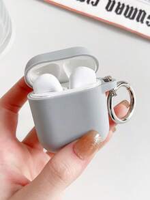 Apple Plain Silicone Case Compatible With Airpods Compatible With Airpods1/2 AirPods Pro - Light Grey - View 4