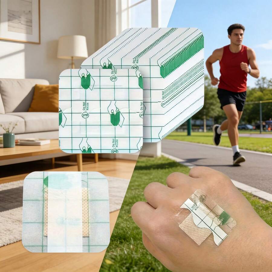 Waterproof Wound Dressing Transparent Sterile Medical Tape, For Wound Care And Protection, First Aid Kit, PE Material, Free Shipping - View 1