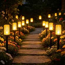 1PC Set Solar LED Bubble Stake String Lights, Multicolor Changing Waterproof IP54Outdoor Landscape Lamp, Decorative Lighting For Garden Lawn Patio Yard Pathway Holiday Party Solar‑Powered Bubble Column Stak - Bubble Column - View 5