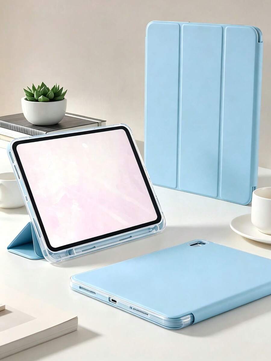 TIANYIMING 平板電腦保護殼，三折式支架平板保護套設計，相容於 iPad/ Galaxy Tab 系列/ MatePad 系列/ Honor Pad 系列/ Pad 系列/ Tab 系列/ Tab Xiaoxin 系列