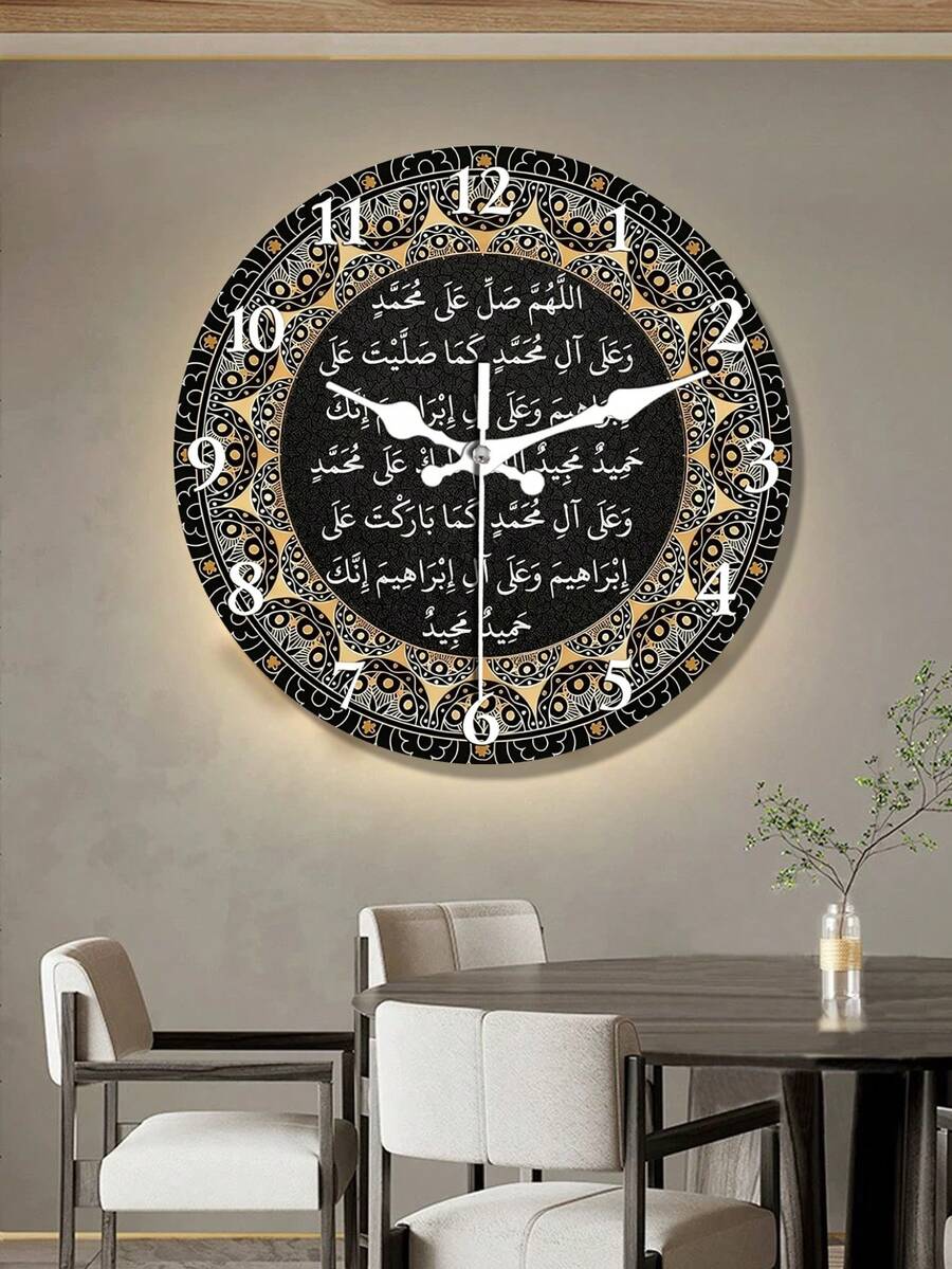[Home Decor Round Wall Clock]1pc - Available In 10-Inch And 12-Inch Sizes. A Silent Round Wall Clock, Perfect For Decorating Bedrooms, Kitchens, Living Rooms And Other Home Environments, Also An Excellent Gift Choice. - 1PC - 查看 1