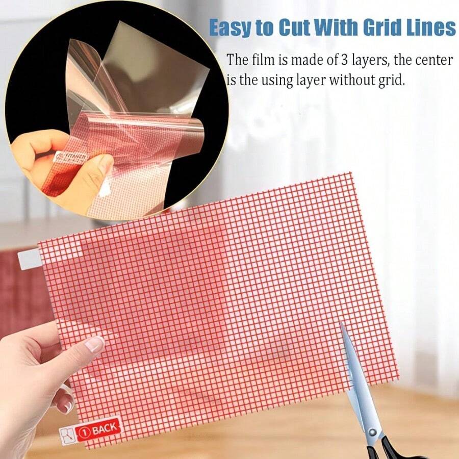 Two High-Definition Screen Protectors, Universal And Self-Cuttable, Suitable For Computers, Watches, And Tablets - Fingerprint-Resistant And Scratch-Resistant.