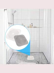 4/8pcs Silicone Hair Catcher Drain Cover With Suction Cup, Anti-Clogging PVC Sink Strainer, Flexible Shower And Kitchen Filter, Easy To Clean, Suitable For Bathroom And Kitchen - A Suction Cup Model - View 8