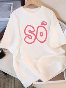 2026 Summer Pure Cotton Loose Round Neck Versatile Women's Comfortable Casual Teen T-Shirt Youthful Everyday Short Sleeve - 黑色 - 查看 5