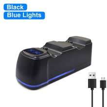 PS 4 Controller Dual Charging Dock, 2H Fast Charge, LED Indicator & Ambient Light, Black, Compatible With PS 4/Slim/Pro - 查看 8