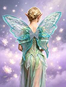 Large Gold Foil Butterfly Wings, Sparkling Like Angel Wings, Perfect For Cosplay, Masquerade And Halloween Accessories - Multicolor - View 15