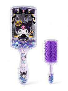 MINISO Sanrio Kuromi 透明亮片氣墊髮梳，理髮梳頭按摩梳，便攜日常使用 - 彩色 - 查看 7