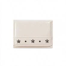 Silver Star Studded Small Trifold Wallet For Women, Large Capacity, Versatile Minimalist Wallet - Multicolor - View 9