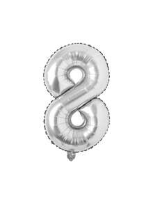 1pc 32 Inch Large Silver Number Foil Balloon, Suitable For Birthday Party Decoration, First Birthday Scene Arrangement, Atmosphere Background Decoration, Anniversary Decoration, Wedding Decoration, Valentine's Day, Mother's Day, Christmas Decoration, Indoor And Outdoor Decoration, Home Decoration, Room Decoration, Graduation Ceremony Decoration - Silver - View 18