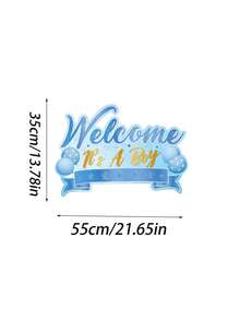 1 pieza Cartel creativo para revelación de género para baby shower, accesorio para revelación de género del embarazo, decoración de pared de tablero de espuma duradero para nuevos padres, decoración de fondo para fiesta de revelación de género niño o niña, póster de anuncio de embarazo, adecuado para suministros de baby shower y accesorios de fotomatón, tablero de anuncio de embarazo para fiesta de revelación de género - Multicolor - Ver 3