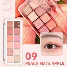 CLIO Pro Air 眼影盤 #09 Peach Apple 1 盤 7.2g，清新桃粉色啞光珠光亮片全能眼影盤，輕盈不易掉粉、持久顯年輕，適合所有膚色，春季約會妝容 - 09 蜜桃蘋果 - 查看 6