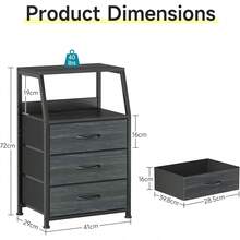 Dressers & Chests Of Drawers - 黑色 - 查看 3
