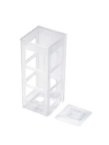 1pc Hair Straightener And Curling Iron Storage Rack, Multifunctional Bathroom Comb Holder Wall-Mounted No-Drill Toilet Storage Box - Transparent - View 9