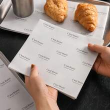 300pcs Oil-Proof Baking Paper - Food Packaging Paper, Suitable For Toast, Cake, Dessert, Bread And Tray Liners, For Home Kitchen Use 50/100/300pcs - Multicolor - View 5