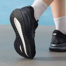 Mizuno Sepatu Lari Profesional ASTRO PLUS 2 Black Samurai Sepatu Lari Unisex Bernapas untuk Musim Panas - Hitam - View 4
