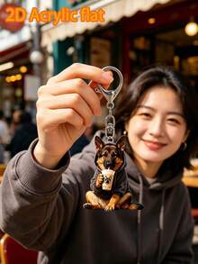 2D 平面酷帥德國牧羊犬壓克力鑰匙圈 卡通風 龍蝦扣 適用於車鑰匙、背包與手提包 可作為包包掛飾、汽車配件、包包裝飾 趣味設計 壓克力材質 也適合女性錢包與手機配件 可送給朋友、家人、女友 戶外用品 派對用品 禮物 紀念品 開學禮物 - 彩色 - 查看 8
