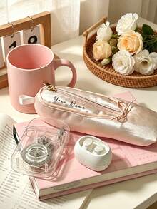 Tas Kosmetik Bridesmaid Kustom, Kotak Pensil Desain Sepatu Balet yang Dipersonalisasi, Tas Penyimpanan Multifungsi Portabel yang Indah, Perlengkapan Penting untuk Perjalanan dan Liburan - MultiWarna - View 5
