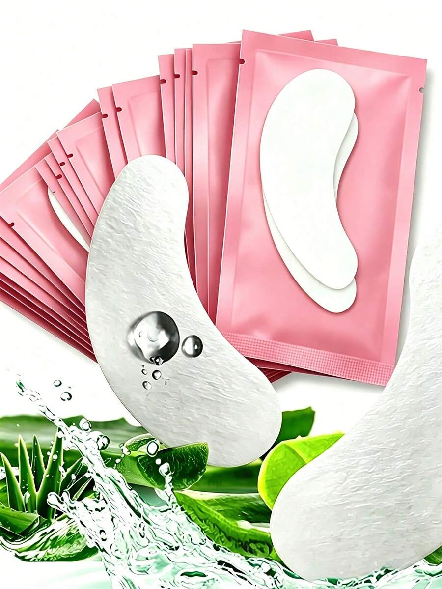 200/100/50 Pairs Eyelash Extension Eye Patches, Lash Extension Eye Pads, Eyelash Extension Isolation Eye Patches, Eye Protection Pads, Breathable Eye Patches For Upper And Lower Eyelash Isolation And Removal - Pink - View 1