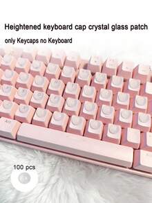 Transparent Hemispherical Silicone Height-Increasing Keyboard Stickers, Nail Art Dedicated Nail Protection Round Bead Keycaps Anti-Slip Pads - View 2
