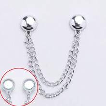 2/4/6/8/10 Pairs Magnetic Edge Clips, Detachable Cardigan Fasteners, No Nails Or Sewing Required, Metal Clips For Tightening And Shortening Pant Legs And Cuffs - A - View 7