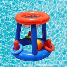 Inflatable Basketball Hoop For Kids, Water Toss Game, Interactive Floating Toy For Pool And Beach, Water Sports Toy For Outdoor Beach Parties - Style 2 - View 7