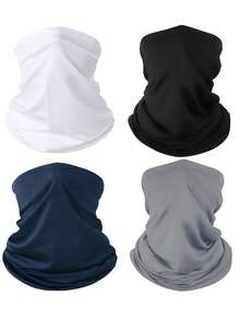 4 Pieces Summer Neck Gaiter Bandana Face Scarf Mask Sun Protection Thin Breathable Neck Gaiter For Men Women Cycling Running - Multicolor - View 5
