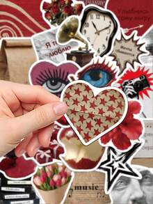 50pcs Retro Y2K Stickers Gift Cartoon Decoration Scrapbook Laptop Luggage Guitar Phone Case DIY Decal - A - View 8