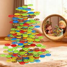 108/168pcs Kids Stacking Blocks Balance Building Toy, Balance Tree Desktop Fun Toy, Focus And Thinking Training, Enhanced Interactivity - Multicolor - View 6