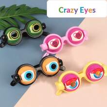 Crazy Eyes Blinking Goggles - Funny Prank Toy For Adults, Party Prop, Photo Booth Accessory, Novelty Gift - Multicolor - View 3