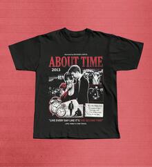 T-Shirt With Graphics From The Movie "About Time 2013", Richard Curtis's Time Travel Movie T-Shirt - 黑色 - 查看 1