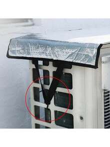 1pc Air Conditioner Outdoor Unit Insulation Pad, Waterproof Sunshade Cover, Aluminum Foil Heat Insulation Sunscreen - Full Coverage - View 9