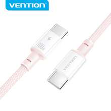 VENTION 1 pieza Cable de datos USB 2.0 C a C 5A, Modelo ABS PD100W, Color Morandi, Cable trenzado nano anti-suciedad, Chip E-Marker incorporado, Carga rápida sin sobrecalentamiento, Transferencia de datos 480Mbps, Compatible con cabezales de carga y productos con interfaz TypeC, 1m/1.5m/2m Adecuado para trabajo, estudio, ocio y otros escenarios de carga - Multicolor - Ver 15