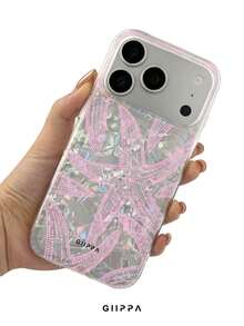 GIIPPA 1件粉色海星圖案設計手機殼，適用於Phone 17 Pro Max，相容於Phone 16 Pro Max、15 Pro Max、14 Pro Max，韓系高端時尚趣味手機殼，相容於11/12/13/14/15/16 Pro Max Plus，優雅設計適合男女使用，聖誕節、情人節、復活節、婚禮季和生日送給女友的完美禮物！ - 粉色 - 查看 4