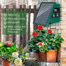 New Solar Powered Irrigation System (DIY Kit) - Drip Irrigation System With 300 Irrigation Modes, Equipped With 10m Hose And 10 Drippers, Suitable For Indoor And Outdoor Automatic Watering - A - View 2