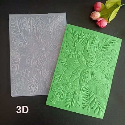 3Dエンボスフォルダー ヴィンテージ花柄森の風景 エンボス型 DIYスクラップブック カード作り クラフト用品 スクラップブック/ジャーナル/カード作り クリスマスグリーティングカード クリスマス招待状 ホリデージャーナル