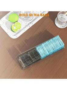Tea Bag Organizer, Tea Bag Storage Box, Clear Acrylic Tea Bag Holder, Clear Storage Holder Storage Bins For Tea Bag, Sugar Packet, Coffee Bag, Spice Pouches, Multifunctional Plastic Organizer Box - Multicolor - View 8