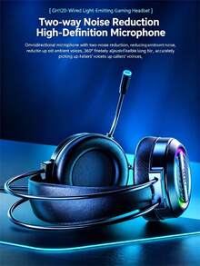 AOC GH120 Gaming Headsets With Microphone 7.1 Analog Channel 3D Surround Sound Noise Reduction Wired Over-Ear Headphone For PC Laptop - View 5