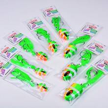 PRO BEROS PROBEROS 1PC Slow-Retrieve Trolling Lure For Boat Fishing (40g-300g), Bionic Squid Tentacle Saltwater Fishing Lure, Deep-Sea Trolling Lure With Triple Hooks - COLOR D - View 8