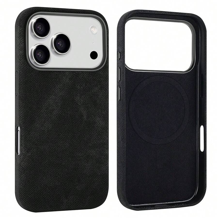 VIETAO 奢華磁吸手機殼,相容 iPhone 17 Air Pro Max 16 15 14 13 17Pro,高品質無線充電磁吸 Galaxy S26 S25 S24 Ultra 手機保護殼 - 黑 - 查看 1