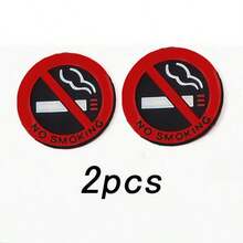 No Smoking Warning Sticker For Car, Eye-Catching And Clear Design, Waterproof And Wear-Resistant, Easy Installation With No Residue, Universal Fit For All Vehicles - No Smoking 3D Decorative Stickers - View 14
