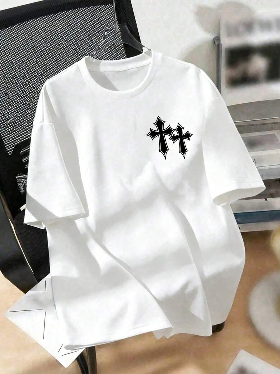 Men T-Shirts - 黑色 - 查看 1